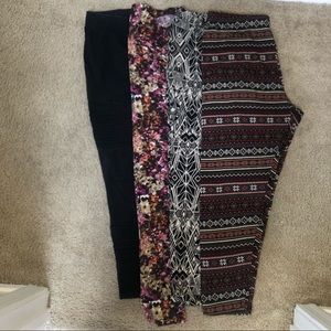 Lot of 4 torrid/faded glory plus size leggings